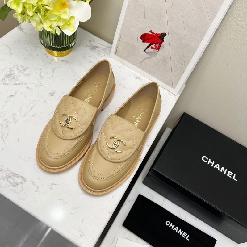 Ch*el leather shoes